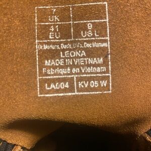 Dr. Martens Leona Boots in Brown New without tags never been worn